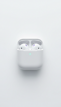 Wireless Earbuds with Matte White Case