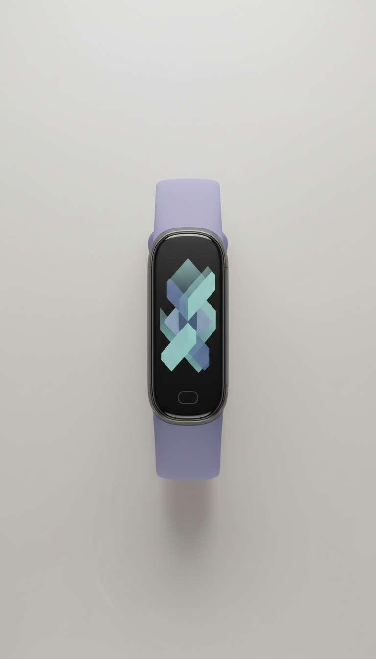 Smart Fitness Band with Lavender Strap