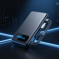 Fast Charging Portable Power Bank with Built-in Cables